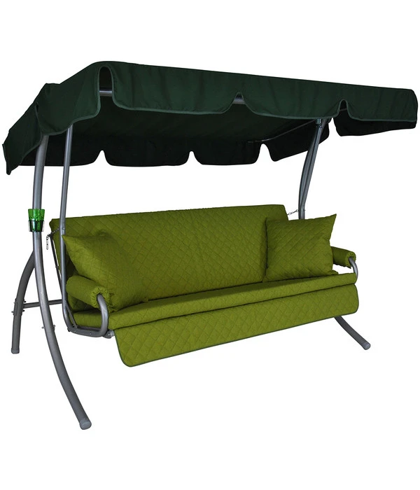 Angerer Hollywoodschaukel Trend Joy Apfelgrün, 3-Sitzer 3 Angerer Hollywoodschaukel Trend Joy Apfelgrün, 3-Sitzer