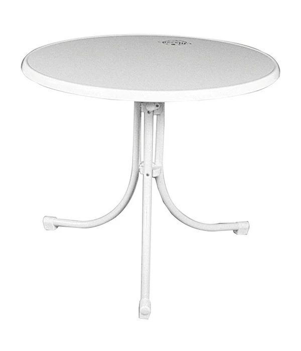 MFG Freizeitmöbel Boulevard-Klapptisch Sevelit, Weiß, Ø85/H70 Cm 3 MFG Freizeitmöbel Boulevard-Klapptisch Sevelit, Weiß, Ø85/H70 Cm
