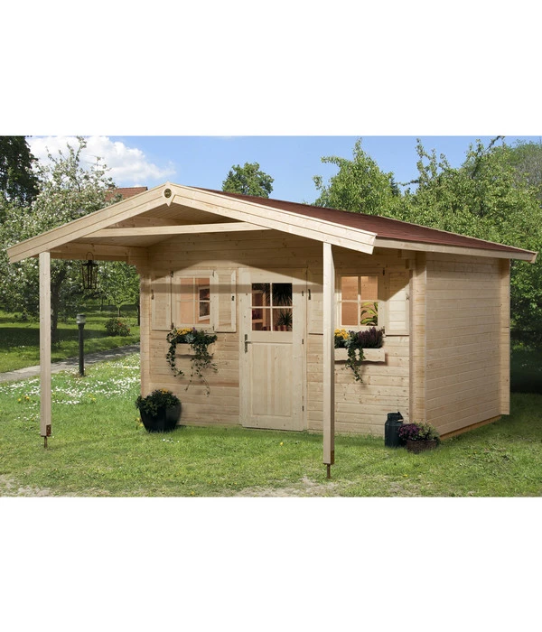 Weka Weekendhaus 138 Gr. 1, Ca. B450/H299/T514 Cm 3 Weka Weekendhaus 138 Gr. 1, Ca. B450/H299/T514 Cm