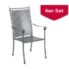 MWH Stapelsessel Excelsior, 4er Set 1 MWH Stapelsessel Excelsior, 4er Set -Gardena Store 1897685 WE FS 001 ExcelsiorStapelstuhl