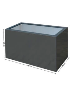 Palatino Metall-Pflanzgefäß Lotte 11 Palatino Metall-Pflanzgefäß Lotte -Gardena Store 2015295 WE BG 001 PalatinoPflanzgefaessLotte80anthrazit