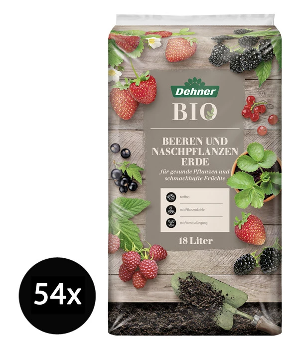 Dehner Bio Beeren Und Naschpflanzenerde, 54 X 18 Liter 3 Dehner Bio Beeren Und Naschpflanzenerde, 54 X 18 Liter