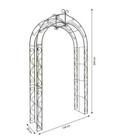 Dehner Metall-Rosenbogen Melina, Ca. B134/H244/T38 Cm 8 Dehner Metall-Rosenbogen Melina, Ca. B134/H244/T38 Cm -Gardena Store 2379675 WE BG 001 RosenbogenMelina