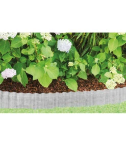 Bellissa Metall-Rasenkante Welle, Verzinkt, 5 M Lang