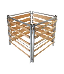 Bellissa Kompostersilo Metall/Holz, Ca. B100/H100/T100 Cm -Gardena Store 2744324 WE DE 005 BellissaKompostersiloMetallHolzKompostsiloMetallHolz