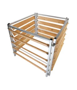 Bellissa Kompostersilo Metall/Holz, Ca. B100/H100/T100 Cm -Gardena Store 2744324 WE DE 006 BellissaKompostersiloMetallHolzKompostsiloMetallHolz