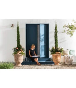 Terrakotta-Pokal Ferrara, Rund, Antik-terrakotta -Gardena Store 2782324 278407 WE MO 001 TerrakottaPokal