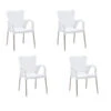 Best Alu-Stapelsessel Maui, 4er Set -Gardena Store 3046851 WE FS 001 4erStapelsesselMauiWeiss