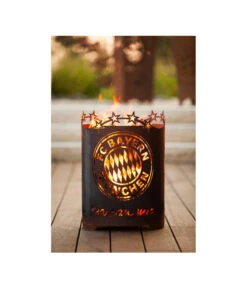 Ferrum FCB Feuerkorb Mia San Mia, Rund, Rost, Ø39/H56 Cm