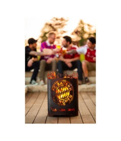 Ferrum FCB Feuerkorb Mia San Mia, Rund, Rost, Ø39/H56 Cm -Gardena Store 3162070 WE MO 003 FeuerkorbRundMiasanmiaFCBFCBayernFeuerstelle