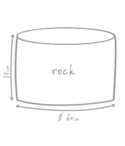 Outbag Outdoor-Sitzsack Rock Skin -Gardena Store 3453693 WE DE 002 GlobalBeddingRockDeluxeSkinKiesel
