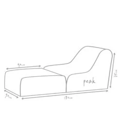 Outbag Outdoor-Sitzsack Peak Skin -Gardena Store 3472446 WE DE 002 PeakSkinKiesel