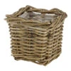 Van Der Leeden Rattan-Topf, Eckig, Grau-braun -Gardena Store 3528668 3529468 3529930 WE FS 001 RattanTopfeckiggraubraun