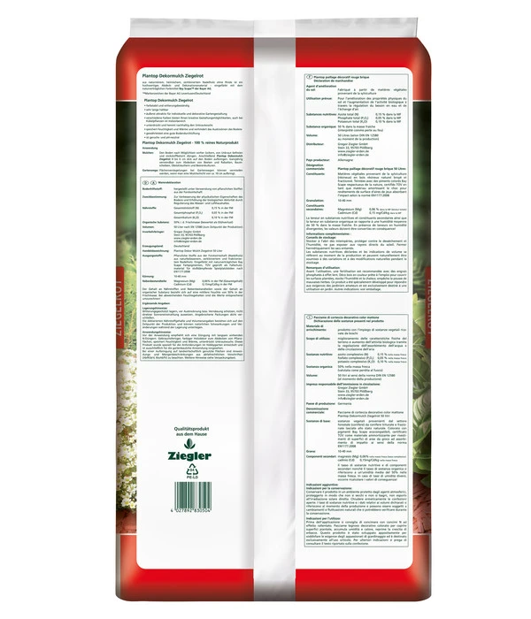 Ziegler Plantop Rindendekor Rot, 50 L 4 Ziegler Plantop Rindendekor Rot, 50 L – Bild 2