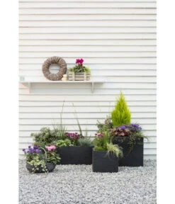 Dehner Kunststoff-Raumtrenner Palermo, Rechteckig, Anthrazit, Ca. B60/H60/T26 Cm -Gardena Store 3728110 3728151 3940756 WE MO 006 KunststoffBlumenkuebelKubusanthrazitBlumentopf