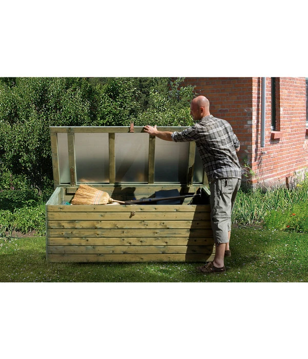 Weka Garten- Und Terrassentruhe, Ca. B188/H70/T78 Cm 3 Weka Garten- Und Terrassentruhe, Ca. B188/H70/T78 Cm