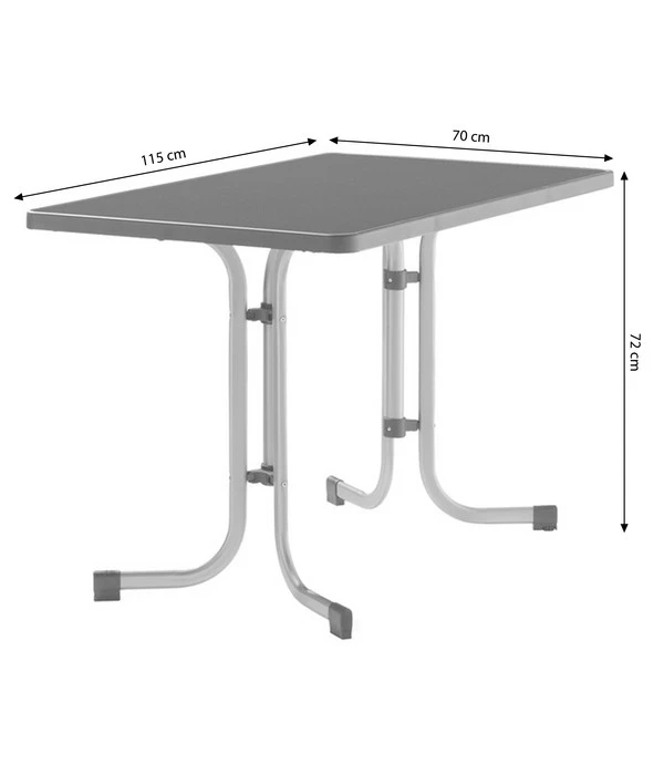 Sieger Boulevard-Klapptisch Mecalit®-PRO, Ca. B115/H72/T70 Cm 7 Sieger Boulevard-Klapptisch Mecalit®-PRO, Ca. B115/H72/T70 Cm – Bild 5