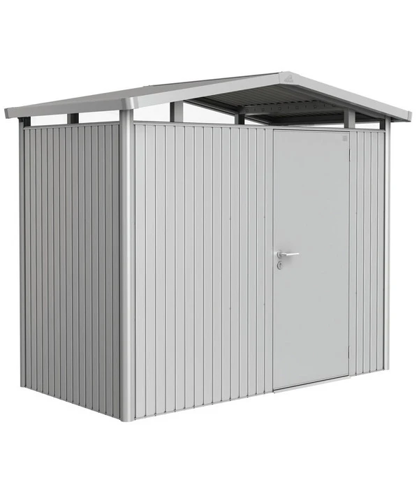 Biohort Metallgerätehaus Panorama® P1, Silber 3 Biohort Metallgerätehaus Panorama® P1, Silber