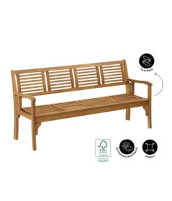 Dehner Klappbank Douglas, 4-Sitzer -Gardena Store 4069431 WE IG 001 DehnerKlappbankDouglas4Sitzer