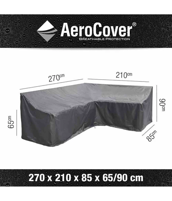 AeroCover Loungesethülle L-Form, 270 Rechts X210x85xH 65/90 Cm 4 AeroCover Loungesethülle L-Form, 270 Rechts X210x85xH 65/90 Cm – Bild 2