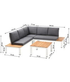 Dehner Aluminium-Lounge Malibu, 2-teilig 14 Dehner Aluminium-Lounge Malibu, 2-teilig -Gardena Store 4209870 WE BG 001 LoungeMalibuNEU