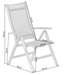 Dehner Klappsessel Chicago, Hochlehner 15 Dehner Klappsessel Chicago, Hochlehner -Gardena Store 4210316 WE FS 001 SkizzeKlappsesselChicago