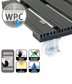 Wagner WPC-Pflanzenroller, 38 X 38 Cm, Anthrazit -Gardena Store 4272480 WE IG 004 MULTIROLLERWPC