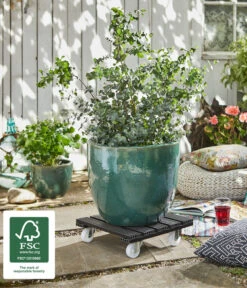 Wagner WPC-Pflanzenroller, 38 X 38 Cm, Anthrazit -Gardena Store 4272480 WE MO 002 MULTIROLLERWPC