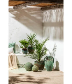 Dehner Keramik-Topf Rhodos, Rund, Blau-grün 11 Dehner Keramik-Topf Rhodos, Rund, Blau-grün -Gardena Store 4273900 WE MO 003 KeramikTopf