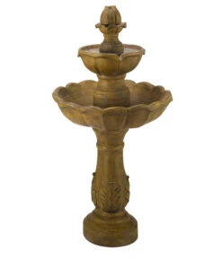 Smart Solar Polyresin-Gartenbrunnen Kingsbury Mit Solar, Ca. Ø48,3/H97,8 Cm