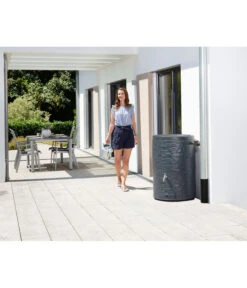 GARANTIA Muro Regenspeicher, Graphit Grey -Gardena Store 4296935 WE MO 002 GARANTIAMuroRegenspeicher260lgraphitegreyRegentonneRegentank