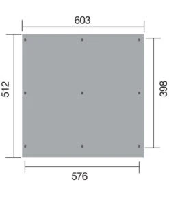 Weka Doppelcarport 618, Mit Stahldach -Gardena Store 4308821 WE DE 002 WekaDoppelcarport618mitPVC KunststoffdachCarportAbstellplatzAutounterstandUnterstandSchutzdach