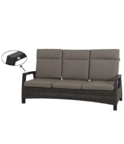 Siena Garden Bank Corido, 103 X 206 X 87 Cm -Gardena Store 4330429 WE DE 016 Sofacorido3ercharcoal