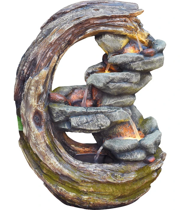 Granimex Polystone-Gartenbrunnen Luna, Ca. B45/H60/T20 Cm 3 Granimex Polystone-Gartenbrunnen Luna, Ca. B45/H60/T20 Cm