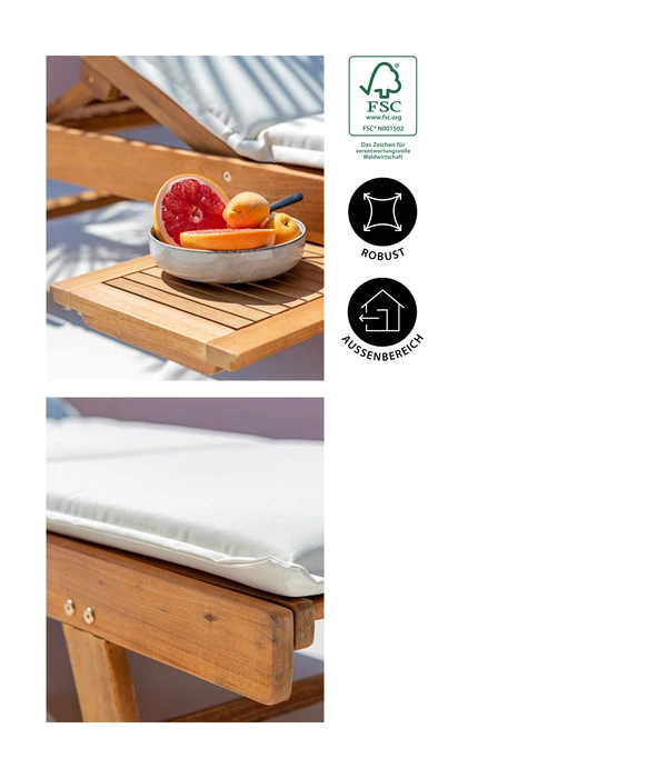 Dehner Rollliege Ravenna, Ca. B70/H89/T200 Cm 10 Dehner Rollliege Ravenna, Ca. B70/H89/T200 Cm – Bild 8