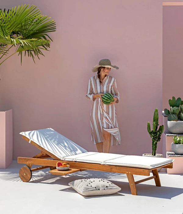 Dehner Rollliege Ravenna, Ca. B70/H89/T200 Cm 5 Dehner Rollliege Ravenna, Ca. B70/H89/T200 Cm – Bild 3