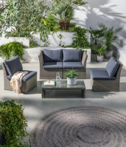 Dehner Geflecht-Lounge Rom, 4-teilig 25 Dehner Geflecht-Lounge Rom, 4-teilig -Gardena Store 4407334 WE MO 001 DehnerGeflechtLoungeRomNEU