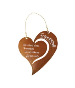 Badeko Metall-Herz Freundschaft, B37/H30 Cm