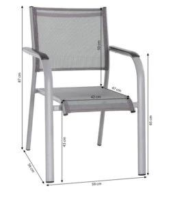 Dehner Balkon-Stapelstuhl Dallas 9 Dehner Balkon-Stapelstuhl Dallas -Gardena Store 5302070 WE BG 001 DehnerLivingAluStapelsesselDallasAluBalkonstapelDallasD