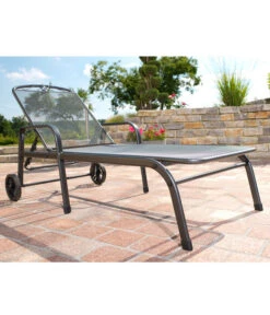 MWH Gartenliege Savoy, Ca. B81/H52/T187 Cm 9 MWH Gartenliege Savoy, Ca. B81/H52/T187 Cm -Gardena Store 5312897 BildFS 001 MwhGartenliegeSavoyMetallLiegeSavoy