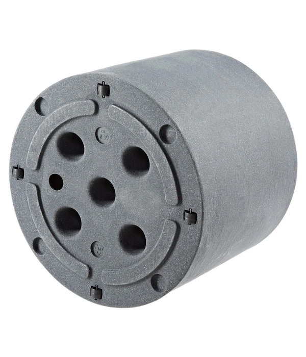 Dehner Kunststoff-Blumenkübel Palermo, Mit Rollen, Anthrazit, Ca. Ø40 Cm 5 Dehner Kunststoff-Blumenkübel Palermo, Mit Rollen, Anthrazit, Ca. Ø40 Cm – Bild 3