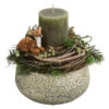 Adventsgesteck Ebony, Ca. Ø20/H21 Cm -Gardena Store 6424634 WE FS 001 SchaleEbony18cmAdvent2022