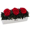 Dehner Keramik-Jardiniere Mit Longlife-Rose Elen, Rot, Ca. B23/H11/T7 Cm -Gardena Store 6537724 WE FS 002 LL Arrang ElenROT