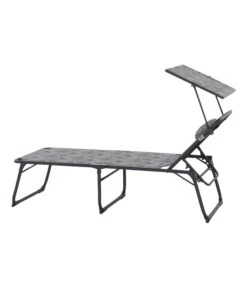Siena Garden Campingliege Natura, Grau, Ca. B69/H43/T200 Cm -Gardena Store 6602981 WE FS 002 CampingliegeNatura