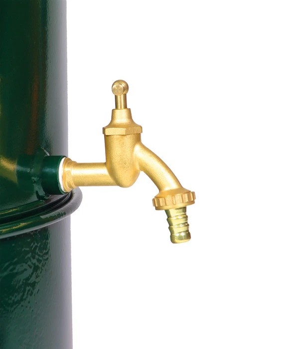 RENNER Metall-Regentonne Inkl. Steckanschluss Und Sockel, 150 L, Dunkelgrün 9 RENNER Metall-Regentonne Inkl. Steckanschluss Und Sockel, 150 L, Dunkelgrün – Bild 7