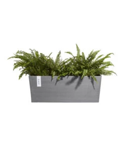 Ecopots Kunststoff-Kasten Bruges Hängend, Rechteckig, Grau, Ca. B55/H21/T20 Cm -Gardena Store 6614416 WE FS 002 EcopotsKunststoffKastenBrugeshaengendrechteckiggrau