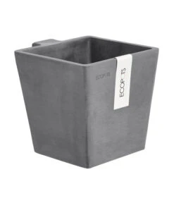 Ecopots Kunststoff-Kasten Manhattan Mit Wassersystem, Grau -Gardena Store 6614895 WE DE 001 EcopotsKunststoffTopfManhattanWallSmitWassersystemquadratischgrau