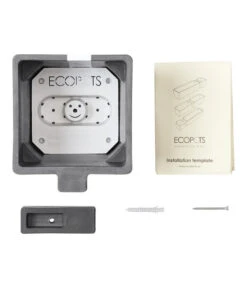 Ecopots Kunststoff-Kasten Manhattan Mit Wassersystem, Grau -Gardena Store 6614895 WE DE 002 EcopotsKunststoffTopfManhattanWallSmitWassersystemquadratischgrau