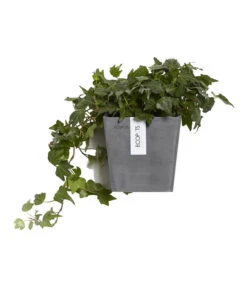 Ecopots Kunststoff-Kasten Manhattan Mit Wassersystem, Grau -Gardena Store 6614895 WE FS 004 EcopotsKunststoffTopfManhattanWallSmitWassersystemquadratischgrau