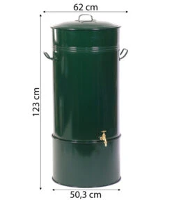 RENNER Metall-Regentonne Inkl. Steckanschluss Und Sockel, 150 L, Dunkelgrün 14 RENNER Metall-Regentonne Inkl. Steckanschluss Und Sockel, 150 L, Dunkelgrün -Gardena Store 6635882 WE BG 001 RegenwasserSammeltonnemitSteckanschlussundSockel150l